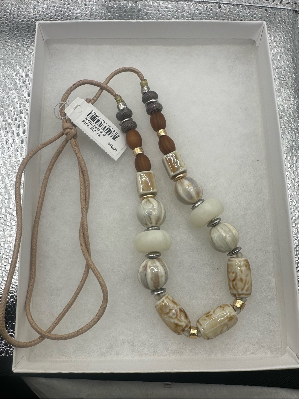 J. Jill Eclectic Beads Necklace NWT